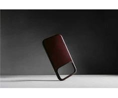 Dėklas Nomad Modern Odinis dėklas, burgundy (Horween) - iPhone 17 Pro