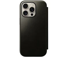 Dėklas Nomad Odinis Folio, žalias chromas - iPhone 16 Pro