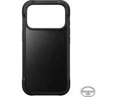 Dėklas Nomad Rugged Odinis dėklas, juodas (Horween) - iPhone 17 Pro