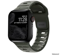 Dėklas Nomad sportinis dirželis M/L, žalias - Apple Watch 49 mm/46 mm/45 mm/44 mm/42 mm