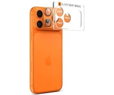 Spigen Optik Pro XL Camera Lens Glass for iPhone 17 Pro - Oranžinis
