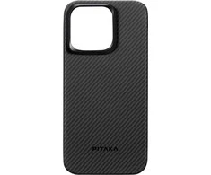 Pitaka MagEZ 4 600D dėklas, juodos spalvos twill – Apple iPhone 15 Pro Max