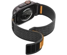 Spigen Athlex Air 2 aktyvus dirželis, juoda-oranžinė - Apple Watch 49mm/46mm/45mm/44mm
