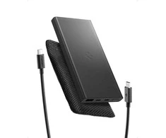 Spigen Essential EA2210 Power Bank 10000 mAh 22.5W – juodos spalvos
