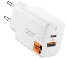 Įkroviklis Spigen Essential 20W Wall Charger EE202EU, baltas