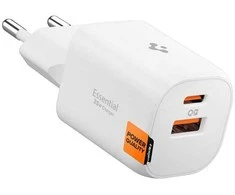 Įkroviklis Spigen Essential 35W Wall Charger EE352EU, baltas