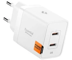 Įkroviklis Spigen Essential 47W Wall Charger EE472EU, baltas