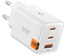 Įkroviklis Spigen Essential 47W Wall Charger EE473EU, baltas