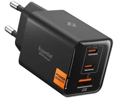 Įkroviklis Spigen Essential 47W Wall Charger EE473EU, juodas