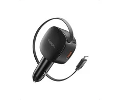 Automobilinis įkroviklis Spigen Essential 60W Car Charger EV603BT, juodas