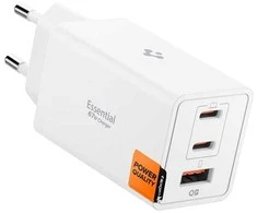 Įkroviklis Spigen Essential 67W Wall Charger EE673EU, baltas