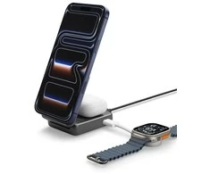 Įkroviklis Spigen Essential MagSafe 2-in-1+C Wireless Charger EF302MOQ, juodas