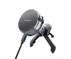 Automobilinis laikiklis Spigen Essential MagSafe Peltier Wireless Car Charger EV25MFAQ, juodas - Air vent