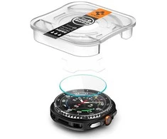 „Spigen Glass tR EZ Fit“ 2 vnt. pakuotė – „Galaxy Watch 8 Classic“ (46 mm)