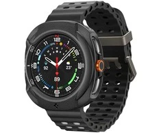 „Spigen Liquid Air“, matinis juodas - „Galaxy Watch 8 Classic“ (46 mm)