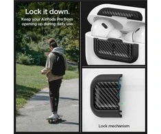 Spigen Lock Fit M, anglies - AirPods Pro (2-osios/1-osios kartos)