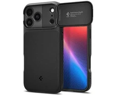 Dėklas Spigen Optik Armor MagSafe, juodas - iPhone 17 Pro Max