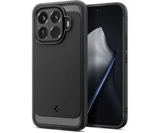 Dėklas Spigen Rugged Armor, matte juodas - Xiaomi 15T Pro