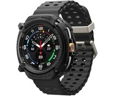 „Spigen Rugged Armor“, matinis juodas - „Galaxy Watch 8 Classic“ (46 mm)