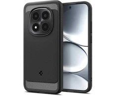 Dėklas Spigen Rugged Armor, matte juodas - Xiaomi Redmi Note 15 Pro 5G