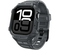 Spigen Rugged Armor Pro 2, dark pilka - Apple Watch 11 46mm