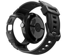„Spigen Rugged Armor Pro + Stand“, matinis juodas - „Google Pixel Watch 4 45mm“