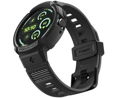 „Spigen Rugged Armor Pro + Stand“, matinis juodas - „Google Pixel Watch 4 45mm“