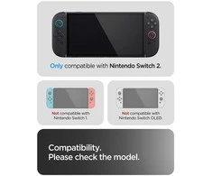 Dėklas Spigen Thin Fit 360, frost juodas - Nintendo Switch 2