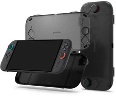 Dėklas Spigen Thin Fit 360, frost juodas - Nintendo Switch 2
