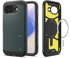Dėklas Spigen „Tough Armor MagSafe“, „Abyss“ žalias – „Google Pixel 10a“