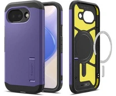 Dėklas Spigen „Tough Armor MagSafe“, pelenų violetinis – „Google Pixel 10a“