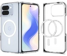 Dėklas Spigen „Ultra Hybrid MagSafe“, skaidriai baltas – „Google Pixel 10 Pro Fold“