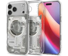 Dėklas „Spigen Ultra Hybrid MagSafe“, natūralaus titano spalvos – „iPhone 17 Pro Max“