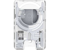 Dėklas Spigen Ultra Hybrid Wallet MagSafe, zero one baltas