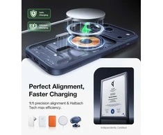 Dėklas Torras Guardian Magnetic, vidurnakčio mėlyna – iPhone 17 Pro