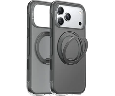 Dėklas Dėklai ir dangteliai Torras Ostand O Air, obsidian juodas – Apple iPhone 17 Pro
