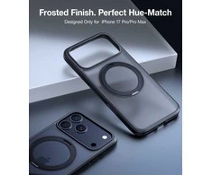 Dėklas TORRAS Ostand Pro - etui do iPhone 17 Pro Max kompatybilne su MagSafe (juodas)
