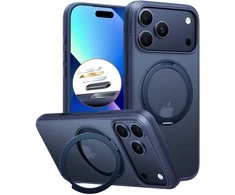 Dėklas Torras Ostand Pro, vidurnakčio mėlyna – iPhone 17 Pro Max