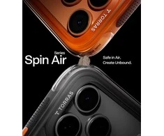 Dėklas TORRAS Ostand Spin Air - etui do iPhone 17 Pro Max kompatybilne su MagSafe (shadow juodas)