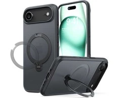 Dėklas Torras Ostand Q3 Spin, juoda - iPhone 17 Air