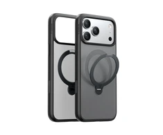 Dėklas Torras Ostand Q3 Spin, juodas – iPhone 17 Pro Max