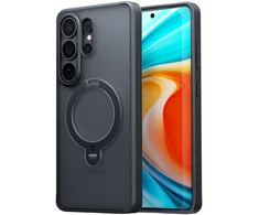 Dėklas Torras Ostand Q3 Spin, obsidian juodas – Samsung Galaxy S26 Ultra
