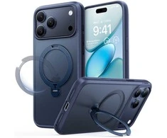 Dėklas Torras Ostand Q3 Spin, vidurnaktinės mėlynos spalvos – iPhone 17 Pro Max