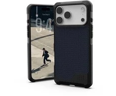 UAG Urban Armor Gear dėklas METROPOLIS LT, suderinamas su „MagSafe“, skirtas IPHONE 17 Pro Max, iš kevlaro ir malardo medžiagos.
