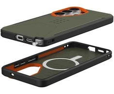 Dėklas Urban Armor Gear UAG Civilian, Olive Drab/Oranžinis - Samsung Galaxy S26 Ultra