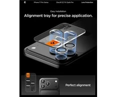 Kamerų apsauga Spigen Glass tR EZ Fit Optik Pro 2 Pack, sidabrinis - iPhone 17/16/15/14 Pro / 17/16/15/14 Pro Max