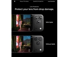 Kamerų apsauga Spigen Glass tR EZ Fit Optik Pro 2 Pack, sidabrinis - iPhone 17/16/15/14 Pro / 17/16/15/14 Pro Max