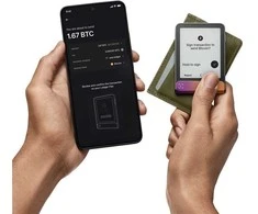 Aparatinė piniginė kriptovaliutoms Ledger Flex Ferro Fuchsia Crypto su atstatymo raktu