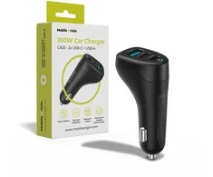 Mobile Origin 100 W automobilinis įkroviklis CA25 - 2x USB-C + USB-A