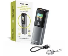 Mobile Origin 100 W PD 14 000 mAh išorinis akumuliatorius su ekranu PB12 - USB-C + USB-A